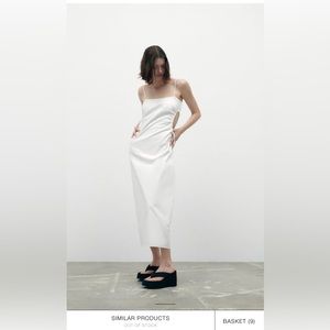 Zara cotton maxi dress
